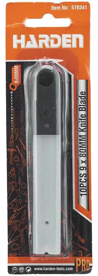 Knife blades for snap-off blade knives Harden