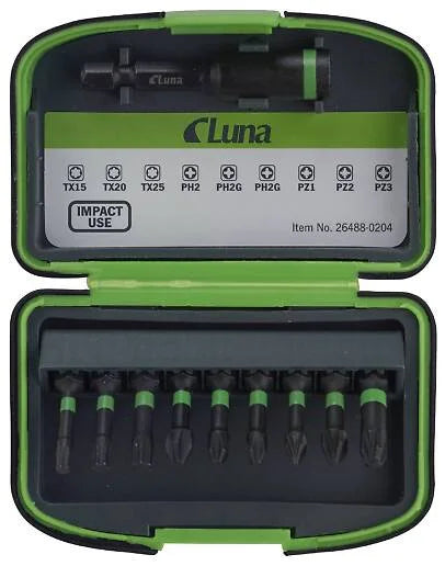 Bit set 10 pcs Impact MIX Luna