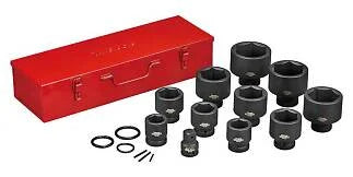 17 piece Impact socket set with 1' square drive Teng Tools 9117
