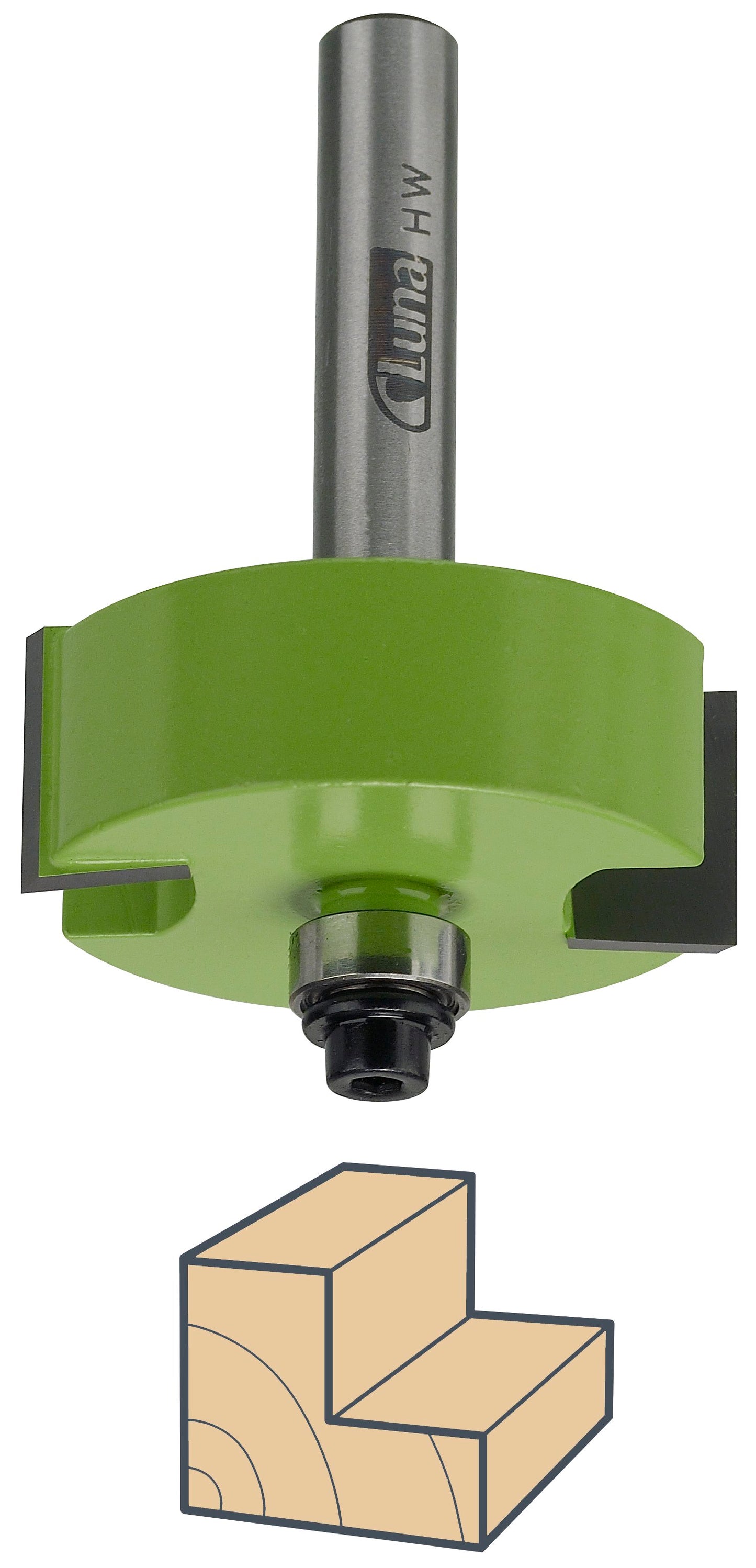 Groove bits for wood Luna