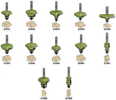 Profile bits for wood Luna