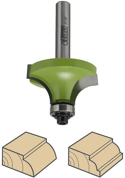 Round-over bits for wood Luna