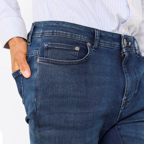 Jeans modell Jean Paul Gaultier Alain deep blau hyper stretch